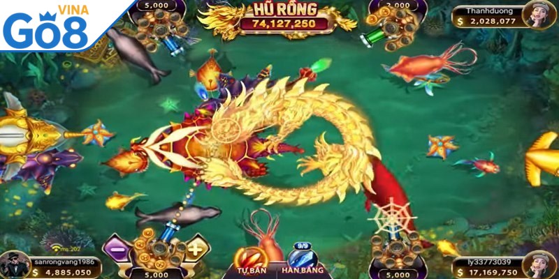 Bắn cá thần rồng nổi bật nhờ đồ họa thiết kế đỉnh cao, sắc nét