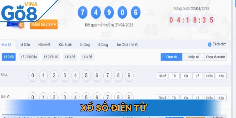 Danh mục sản phẩm ăn khách nhất tại sảnh Xổ số của Go8