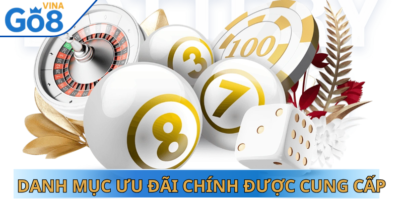 Danh mục ưu đãi chính được cung cấp